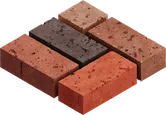 Solid brick.