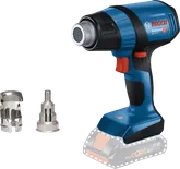 Bosch GHG 18V-50 cordless heat gun with nozzles.