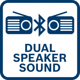 Dual speaker sound – Couple two radios with one smartphone in Bluetooth mode