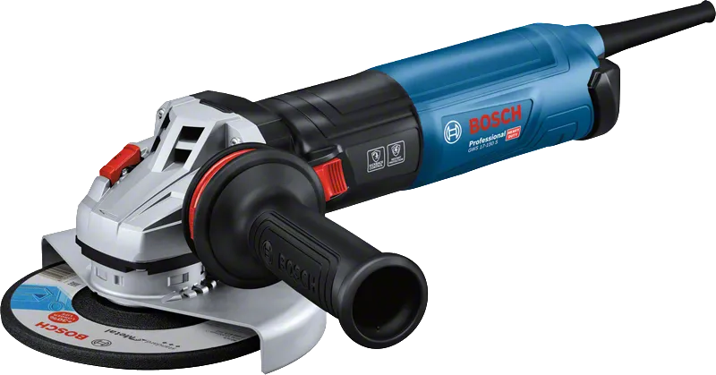 Bosch GWS 17-150 S angle grinder with side handle.