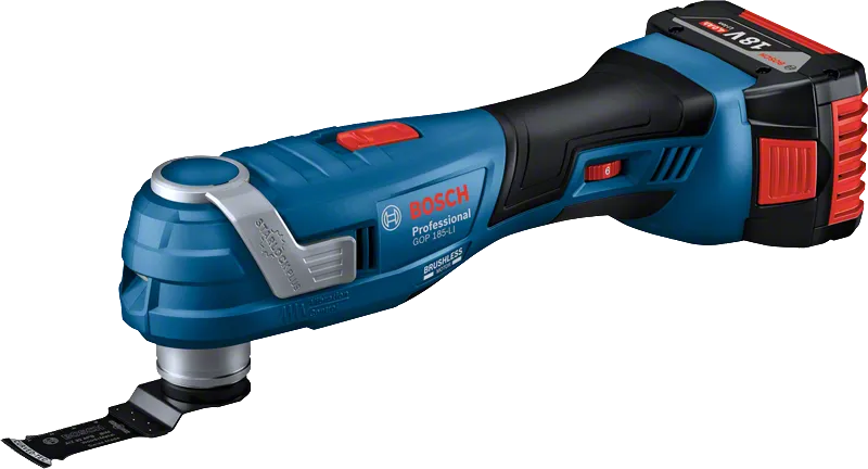 Bosch GOP 185-LI cordless multi-cutter tool.