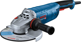 Bosch GWS 27-230 J angle grinder with ergonomic handle.