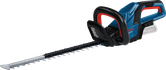 Bosch GHE 18V-50 cordless hedgecutter for trimming shrubs.