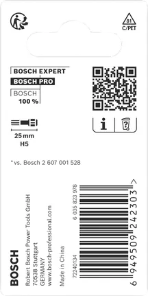 Bosch PRO Hex Impact Bit H5 25mm 2pcs.