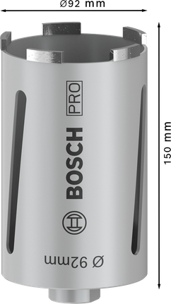 Bosch PRO Core Cutter dry 92x150 mm G 1/2-inch.