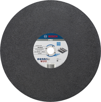 Bosch PRO Metal Bonded Cutting Disc 355 mm for metal.