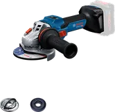 Bosch GWS 18V-15 S cordless angle grinder.