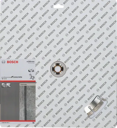 Disco de corte de diamante Bosch para hormigón.