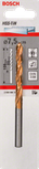 Broca para metal Bosch HSS-TiN de 7,5 mm DIN 338.
