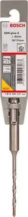 Broca Bosch SDS-plus-5 de 4 mm.