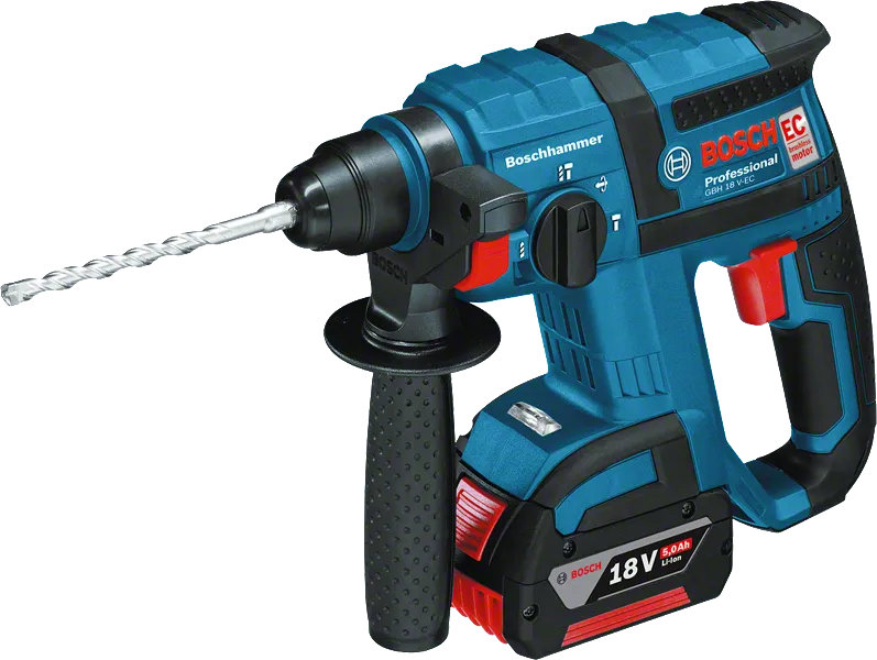 Taladro percutor rotativo inalámbrico Bosch GBH 18.0 V-EC.