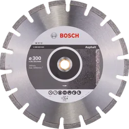 Disco de diamante Bosch para cortar asfalto de 300 mm.