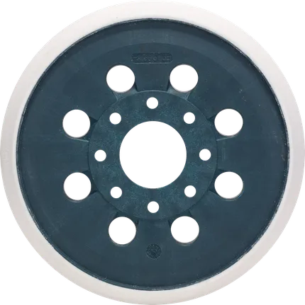 Almohadilla de lijado profesional Bosch con diseño de múltiples orificios.