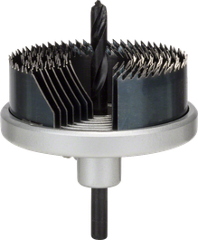 Juego de 7 brocas perforadoras Bosch de 25-63 mm para taladrar.