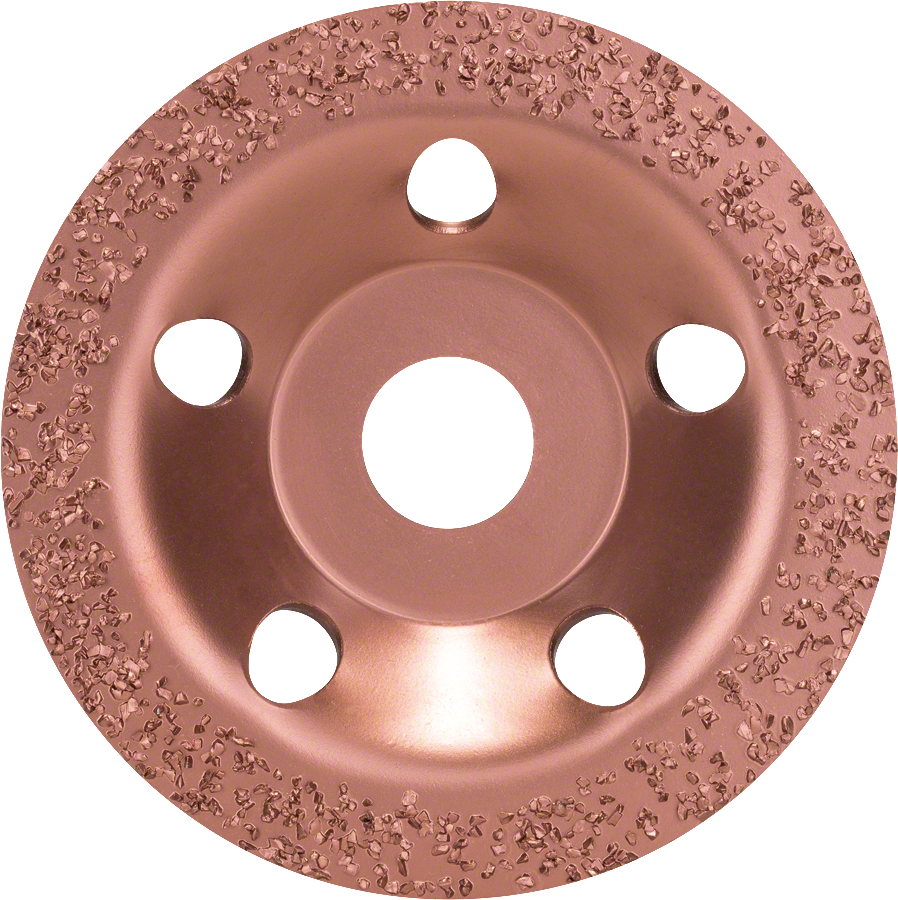 Cabezal de rectificado de carburo de tungsteno Bosch , plano, 115 mm, medio.