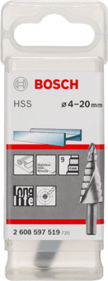Bosch Broca escalonada (4 mm - 20 mm, Acero HS)