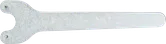 Llave de dos agujeros Bosch recta para cambios de accesorios.