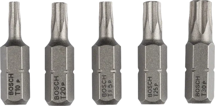 Juego de 5 puntas de destornillador extra duras Bosch T10-T30.