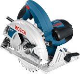 Sierra circular de mano Bosch GKS 65 para cortar madera.