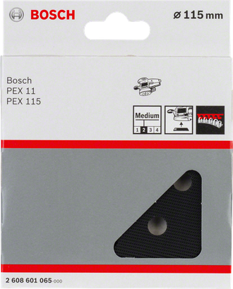 Hoja de lija Bosch PEX 11 de 115 mm.