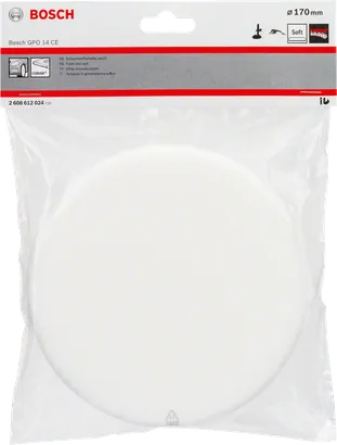 Disco de espuma blanda Bosch de 170 mm para pulir.