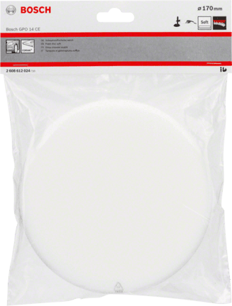 color blanco diámetro 170 mm Esponja de pulido Bosch 2 608 612 024