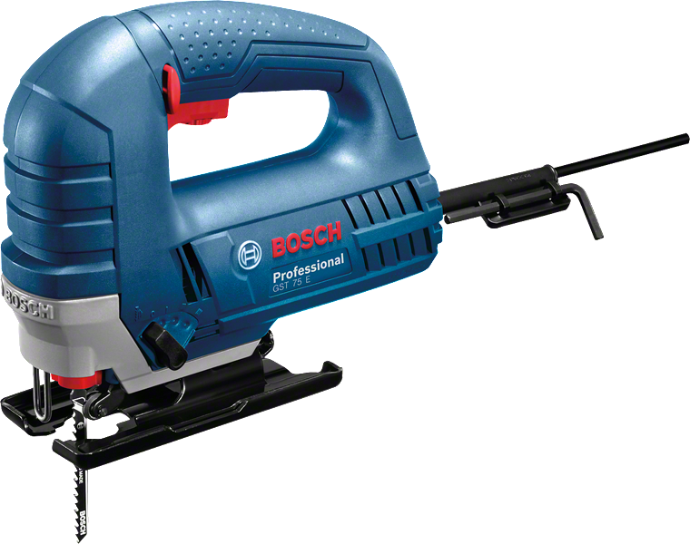 Sierra de calar Bosch GST 75 E con mango ergonómico.