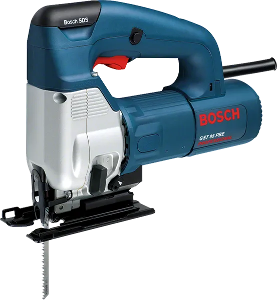 Sierra de calar Bosch GST 85 PBE para cortes profundos en madera.