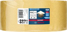 Rollo de papel de lija Bosch EXPERT C470 de 115 mm x 50 m, grano 60.