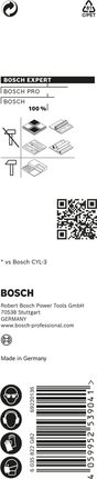Broca Bosch EXPERT CYL-9 MultiConstruction para perforación versátil.