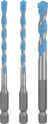 Juego de brocas Bosch EXPERT HEX-9 MultiConstruction de 3 piezas.