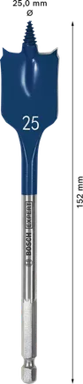 Broca plana Bosch EXPERT Self Cut Speed ​​de 25 mm.