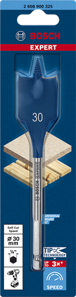 Broca plana Bosch EXPERT Self Cut Speed ​​de 30 mm.