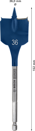 Broca plana Bosch EXPERT Self Cut Speed ​​de 36 mm.