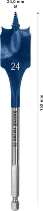 Broca plana Bosch EXPERT Self Cut Speed ​​de 24 mm.