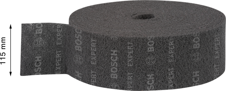 Rollo de vellón Bosch EXPERT N880 de 115 mm x 10 m, grano medio.