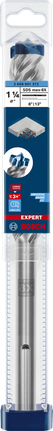 Broca para taladro percutor Bosch EXPERT SDS max-8X de 1-1/4 pulgadas.
