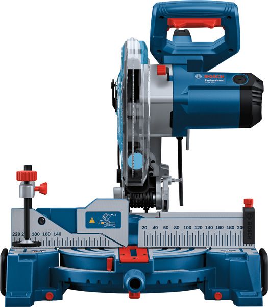 Sierra ingletadora Bosch GCM 254 con escala angular precisa.