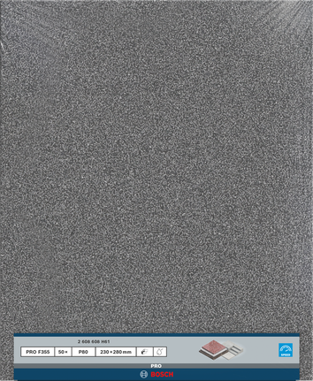 Rodillo de lijado Bosch PRO C355 230x280 mm grano 80.