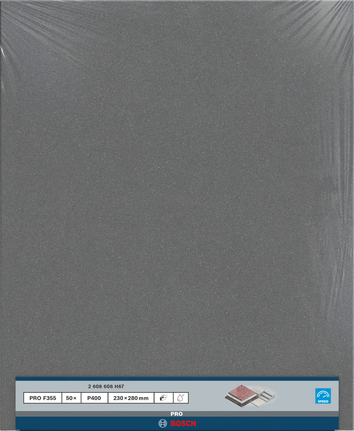 Rodillo de lijado Bosch PRO C355 230x280 mm grano 400.