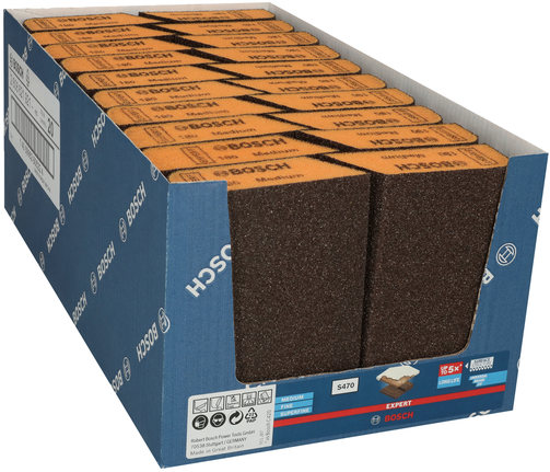 Bloque de lijado de espuma Bosch S470, mediano.