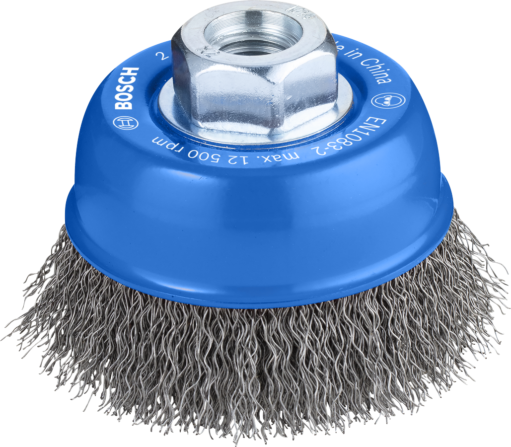 Cepillo de copa Bosch PRO Metal clean de 70 mm para amoladoras angulares.