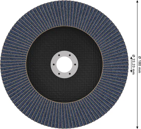 Disco de láminas Bosch PRO X571 de 180 mm G80 para amolar.