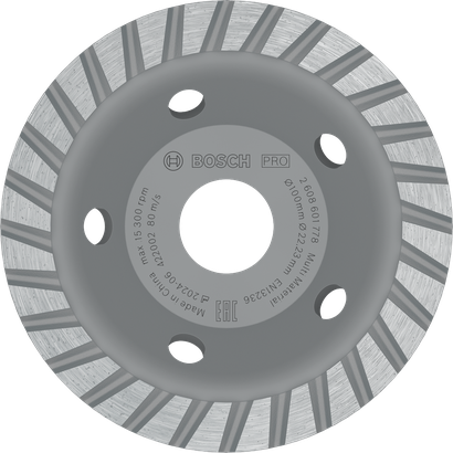 Cabezal de pulido multimaterial Bosch PRO de 100 mm.