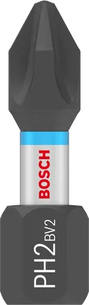 Punta de impacto Bosch PRO Phillips PH2 de 25 mm para atornillar.