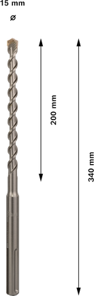 Broca para taladro percutor Bosch PRO SDS max-7 15x200x340 mm.