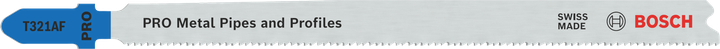 Hoja de sierra de calar para tubos y perfiles metálicos Bosch T321AF PRO.