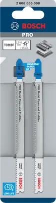 Hojas de sierra de calar Bosch PRO T321BF 132 mm 2 uds.