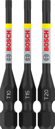 Juego de puntas de impacto Bosch PRO T T10 T15 T20 de 55 mm.