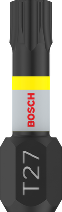 Punta de impacto Bosch PRO Torx T27 de 25 mm para destornilladores de impacto.